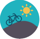 bike on a hill